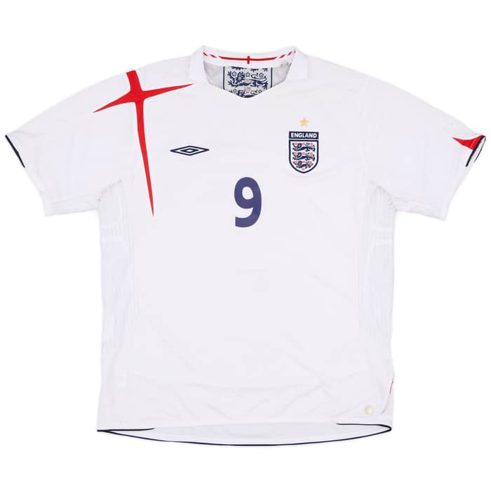 2005-07 England Home Shirt Rooney #9 - 5/10 - (XL)