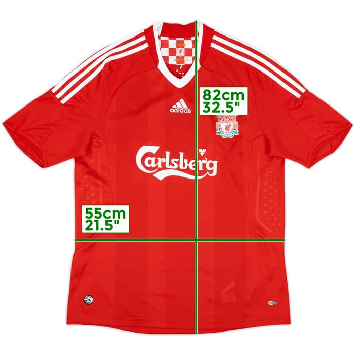2008-10 Liverpool Home Shirt Gerrard #8 - 9/10 - (L)