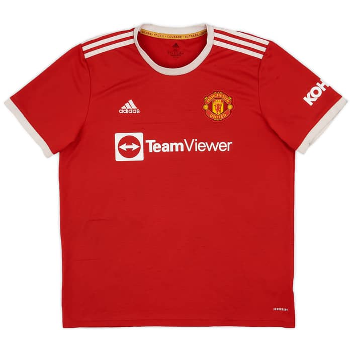 2021-22 Manchester United Home Shirt B.Fernandes #18 - 6/10 - (XL)