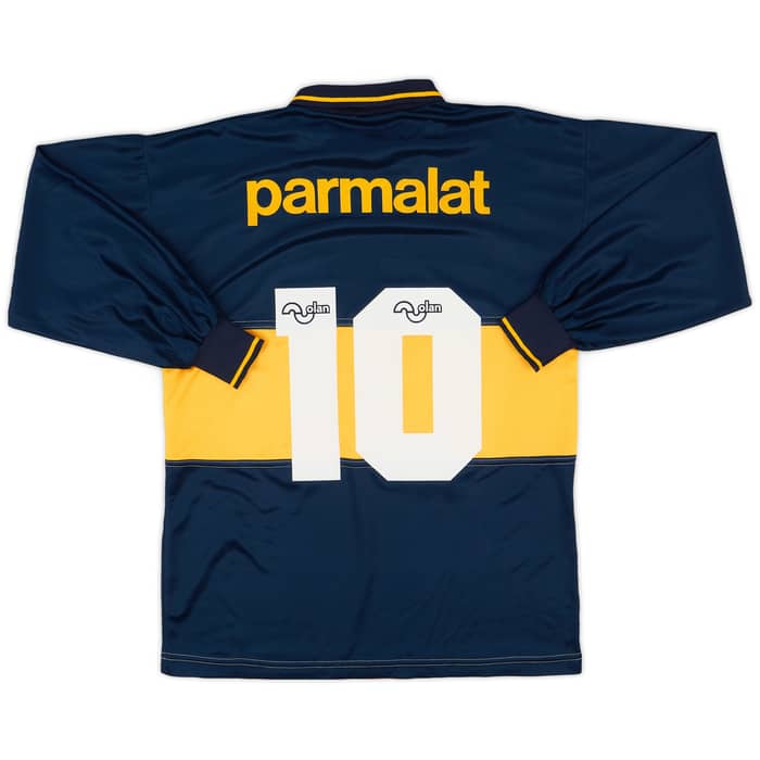 1994-95 Boca Juniors Home L/S Shirt #10 - 9/10 - (M)