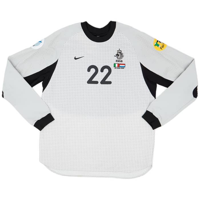 2000 Netherlands Match Issue European Championship GK Shirt Westerveld #22