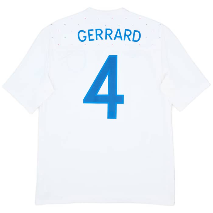 2010-11 England Home Shirt Gerrard #4 - 7/10 - (L)