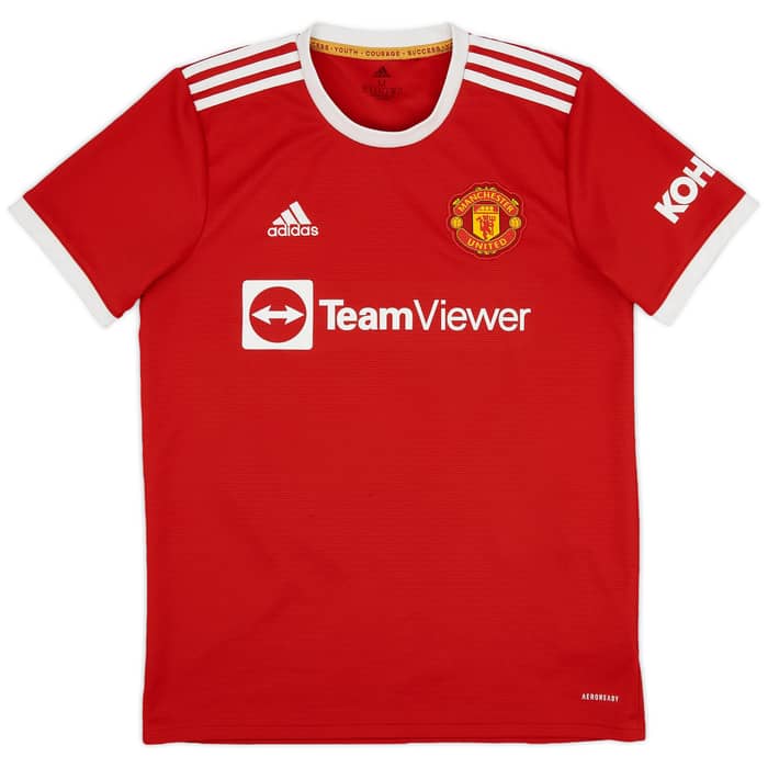 2021-22 Manchester United Home Shirt B.Fernandes #18 - 9/10 - (M)