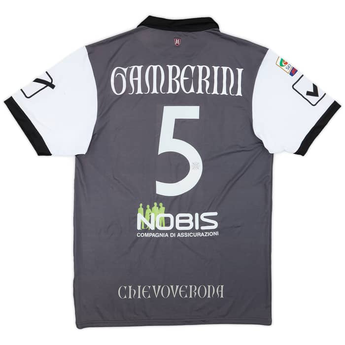 2014-15 Chievo Verona Match Issue Away Shirt Gamberini #5