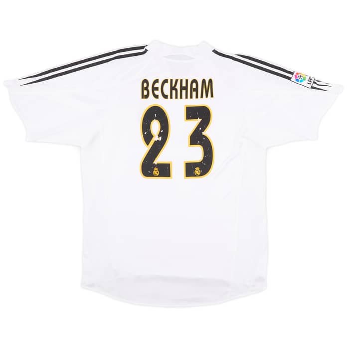 2004-05 Real Madrid Home Shirt Beckham #23 - 5/10 - (L)