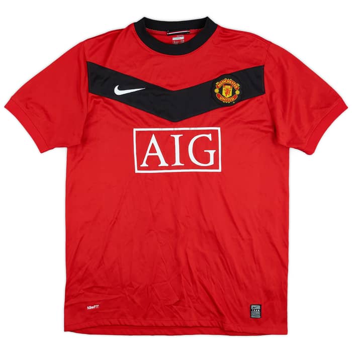 2009-10 Manchester United Home Shirt #18 - 5/10 - (M)