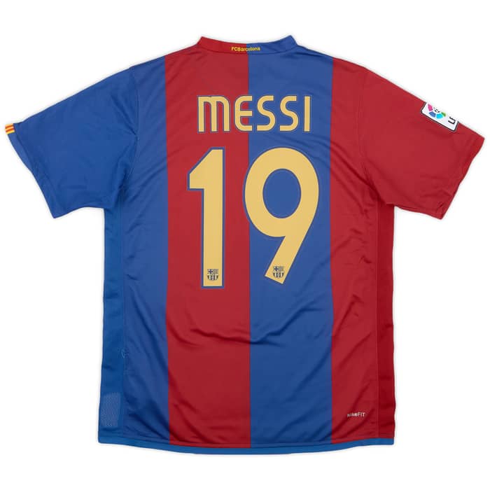 2006-07 Barcelona Home Shirt Messi #19 - 6/10 - (S)