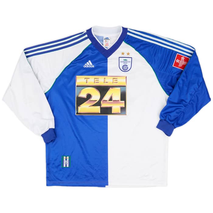 1999-00 Grasshoppers Match Worn Home L/S Shirt Magro #20