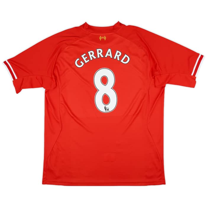 2013-14 Liverpool Home Shirt Gerrard #8 - 9/10 - (3XL)