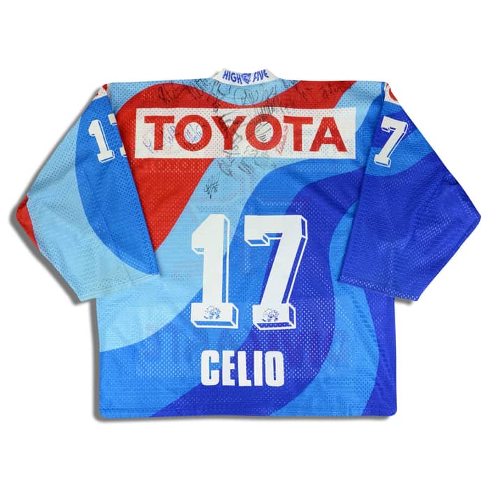 1994-95 EHC Kloten Celio #17 Ochsner Signed Jersey (Home) XL