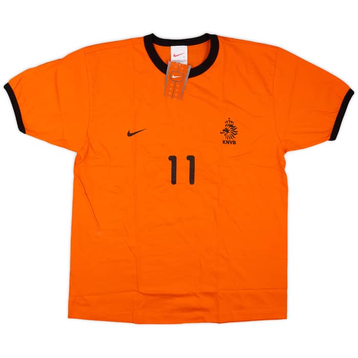 2000-01 Netherlands Nike Cotton Tee Zenden #11 (L)