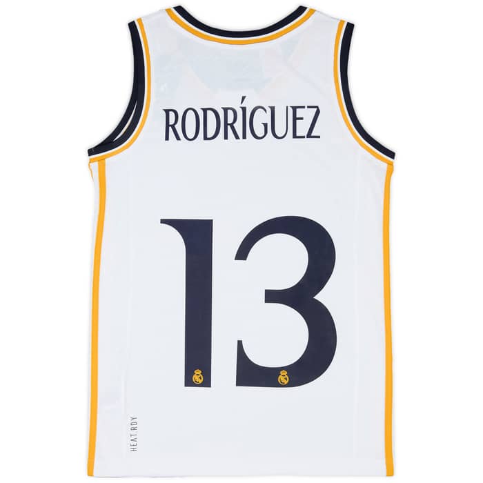 2023-24 Real Madrid Basketball Home Jersey Rodriguez #13 (L.Kids)