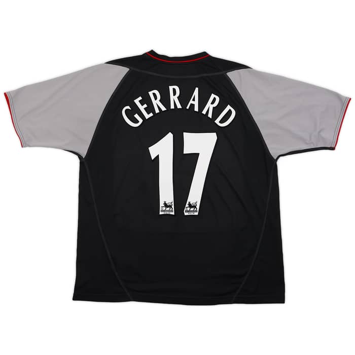 2002-04 Liverpool Away Shirt Gerrard #17 - 7/10 - (XL)