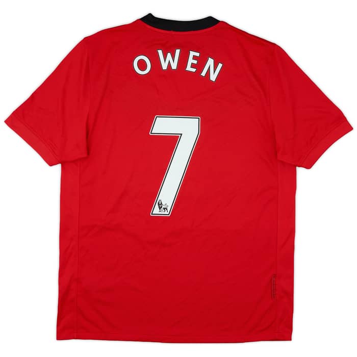 2009-10 Manchester United Home Shirt Owen #7 - 8/10 - (M)