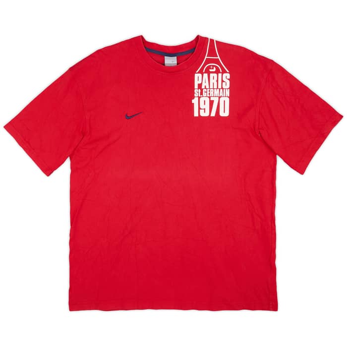 2000s Paris Saint-Germain Nike Cotton Tee - 9/10 - (XXL)