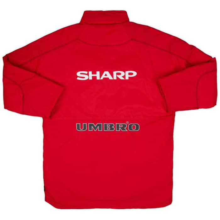 1998-99 Manchester United Umbro Padded Bench Coat - 10/10 - (S)