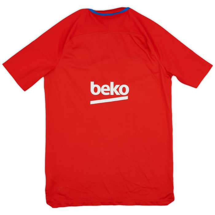 2017-18 Barcelona Nike Training Shirt - 8/10 - (M)