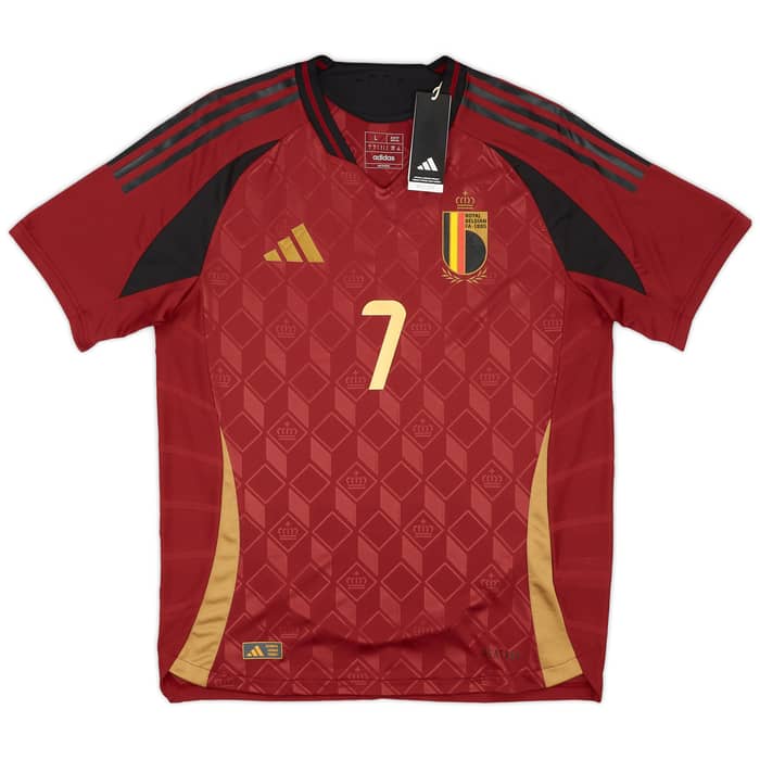 2024-25 Belgium Authentic Home Shirt De Bruyne #7
