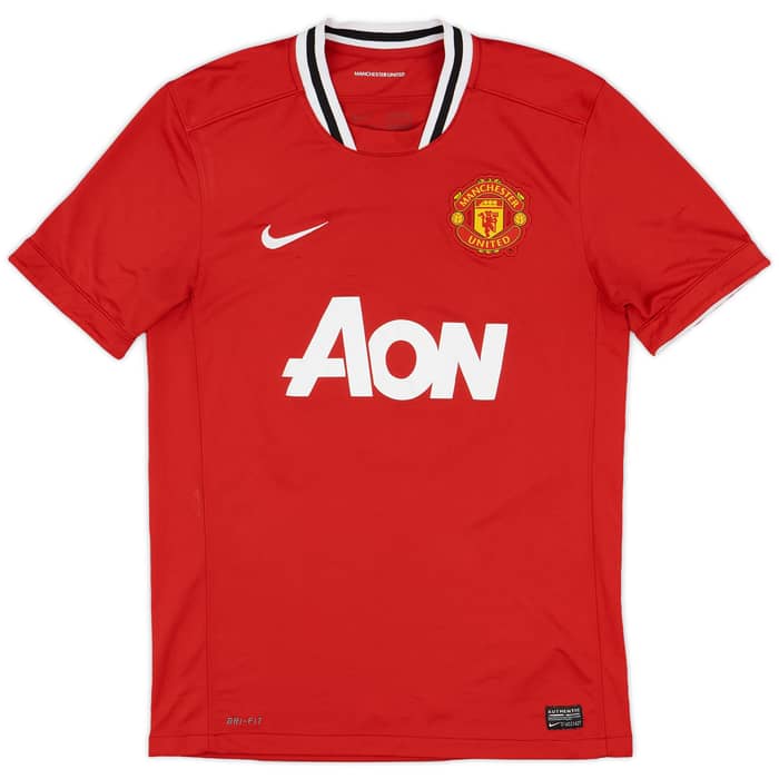 2011-12 Manchester United Home Shirt Evra #3 - 8/10 - (M)