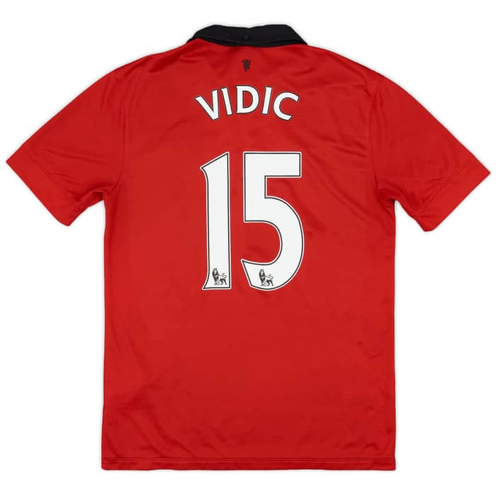 2013-14 Manchester United Home Shirt Vidic #15 - 5/10 - (M)