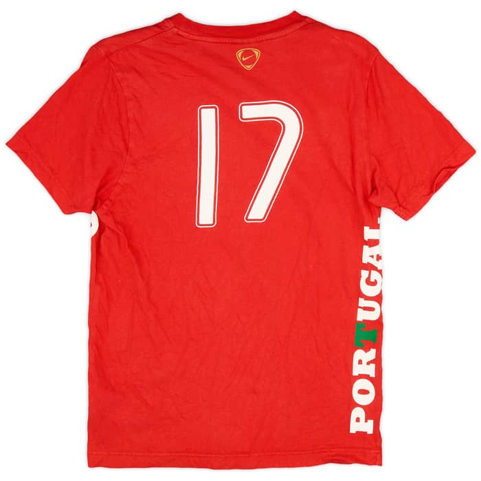 2008-09 Portugal Nike 'Cristiano Ronaldo' Cotton Tee #17 - 9/10 - (S)
