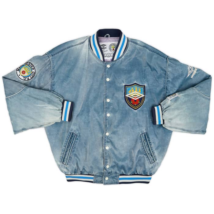 1990-92 Manchester City Umbro Bomber Jacket - 7/10 - (M)