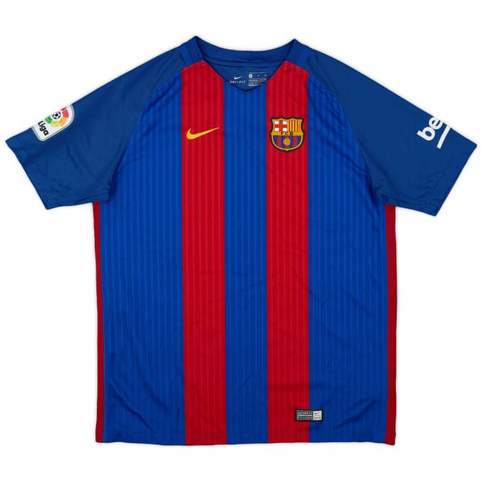 2016-17 Barcelona Home Shirt - 9/10 - (XL.Boys)