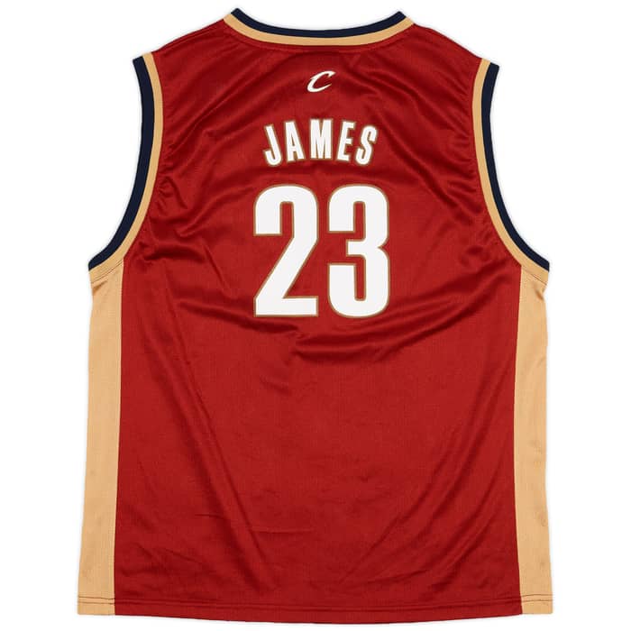 2003-06 Cleveland Cavaliers James #23 Reebok Away Jersey - 9/10 - (XL.Boys)