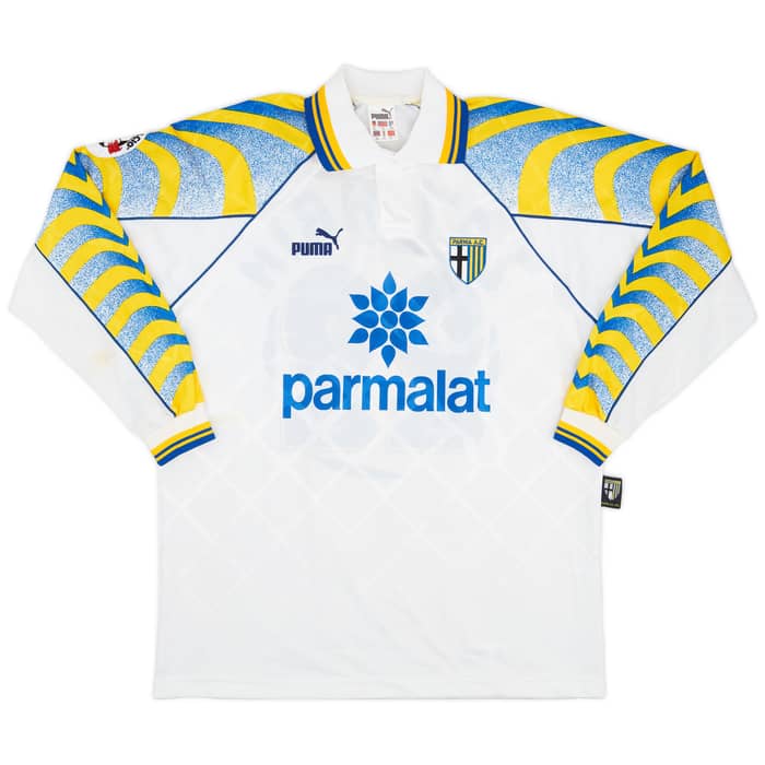 1996-97 Parma Match Worn Home L/S Shirt Ze Maria #22