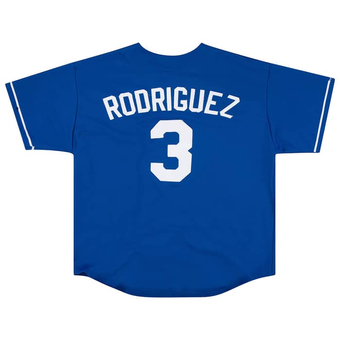 2003 Texas Rangers Rodriguez #3 Majestic Jersey (Alternate) XXL