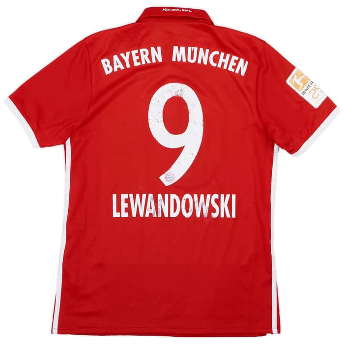 2016-17 Bayern Munich Home Shirt Lewandowski #9 - 5/10 - (S)