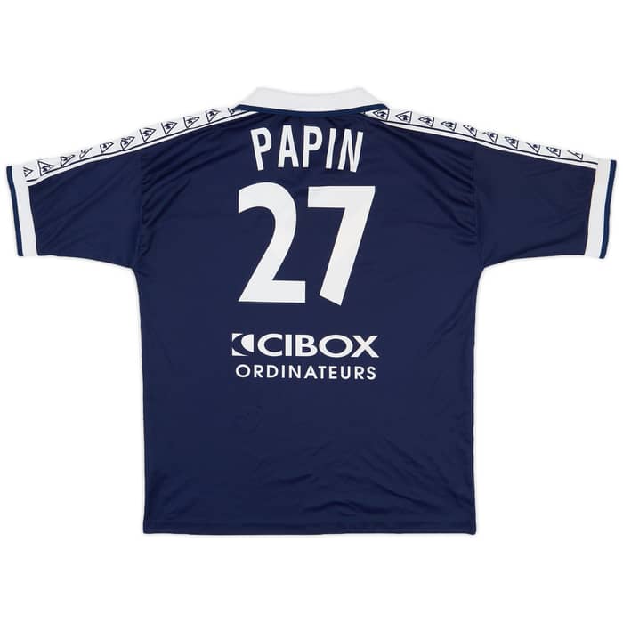 1996-97 Bordeaux Home Shirt Papin #27 - 7/10 - (XL)