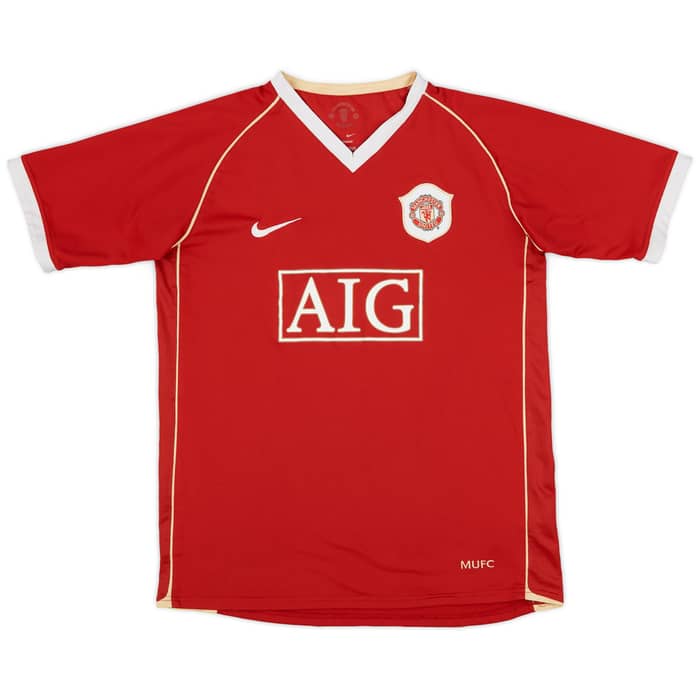 2006-07 Manchester United Home Shirt Ronaldo #7 - 7/10 - (XL.Boys)