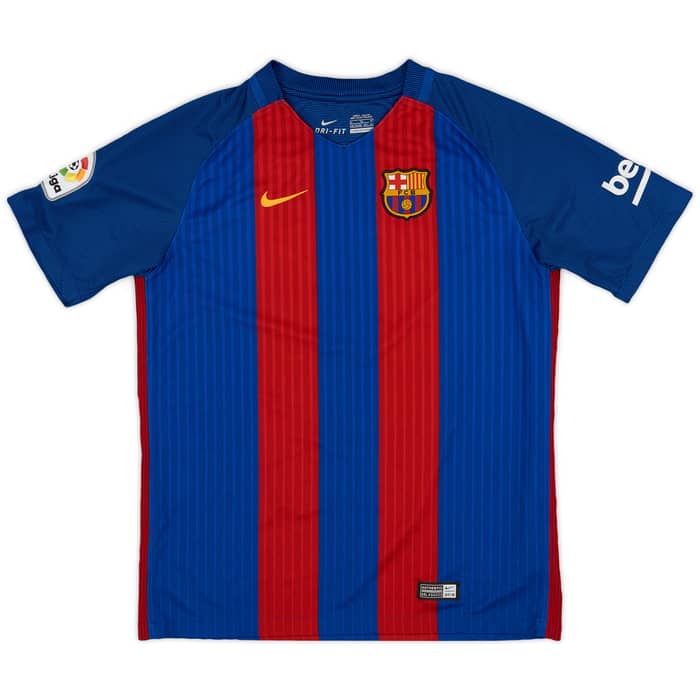2016-17 Barcelona Home Shirt - 8/10 - (XL.Boys)