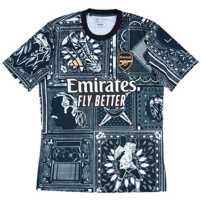2023-24 Arsenal adidas x Ian Wright Pre-Match Shirt (S)