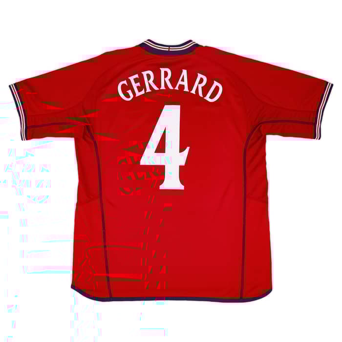 2002-04 England Away Shirt Gerrard #4