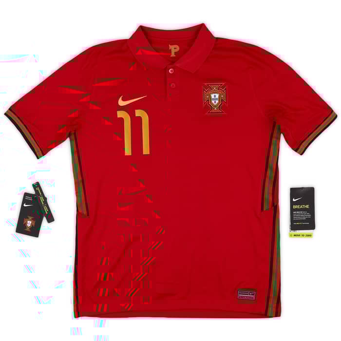 2020-21 Portugal Home Shirt B.Fernandes #11 (XL.Boys)