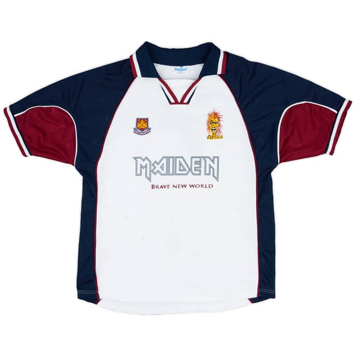 1999-00 West Ham x Iron Maiden 'Brave New World' Vandanel Retro Style Leisure Shirt #7 - 4/10 - (M)