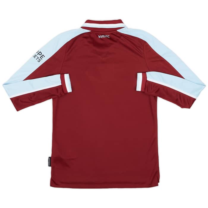 2021-22 West Ham Home L/S Shirt - 8/10 - (XL.Boys)