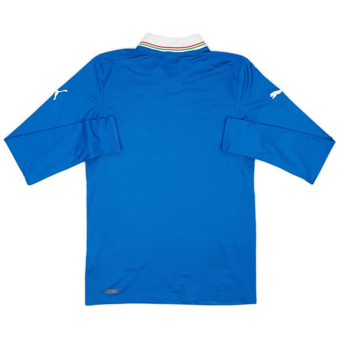 2012-13 Italy Home L/S Shirt - 10/10 - (S)