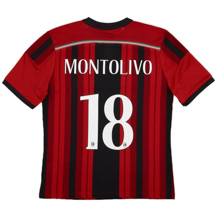 2014-15 AC Milan Home Shirt Montolivo #18 (L.Boys)