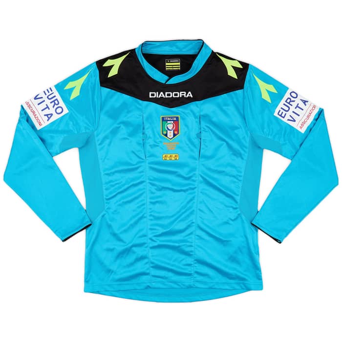 2015-16 Italy Diadora Referee L/S Shirt - 9/10 - (S)