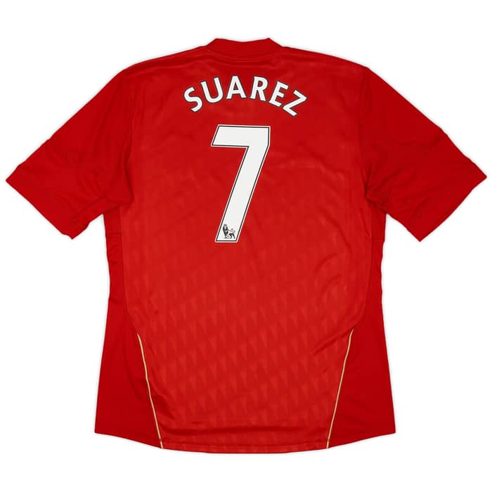 2010-12 Liverpool Home Shirt Suarez #7 - 7/10 - (L)