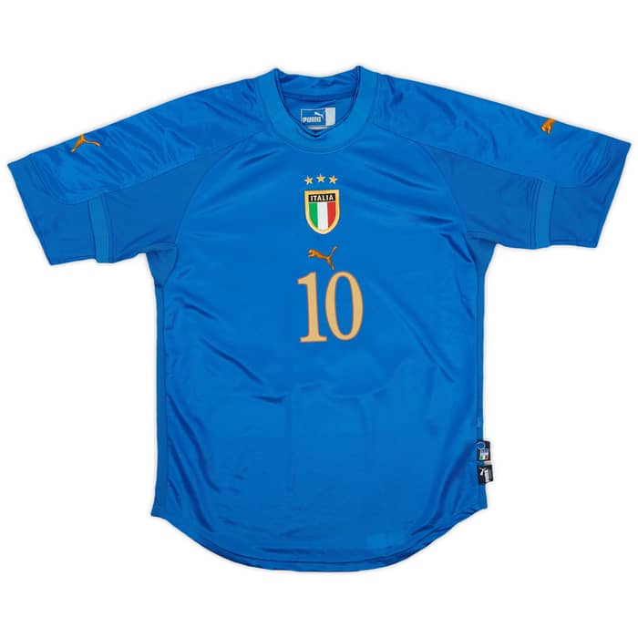 2004-06 Italy Home Shirt Baggio #10 - 8/10 - (S)