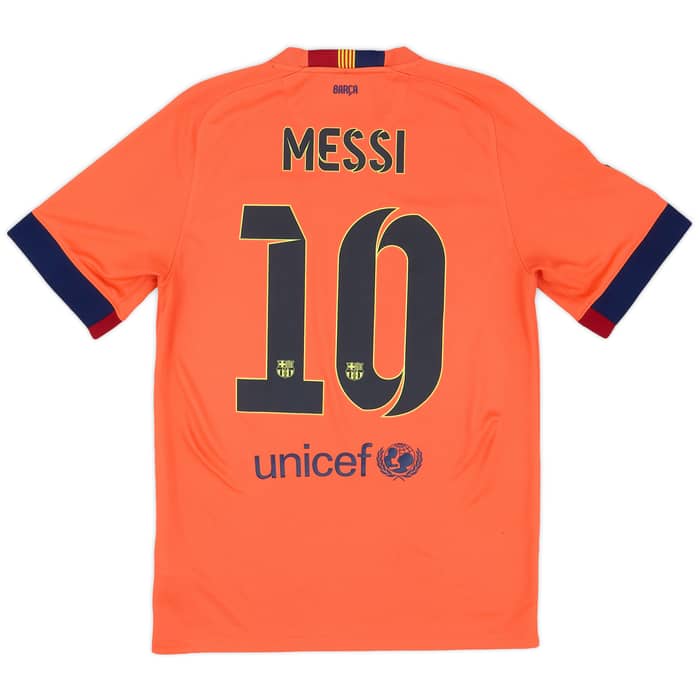 2014-15 Barcelona Away Shirt Messi #10 - 7/10 - (S)