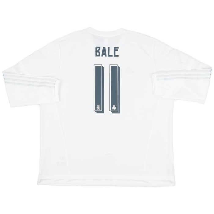 2015-16 Real Madrid Home L/S Shirt Bale #11 (3XL)