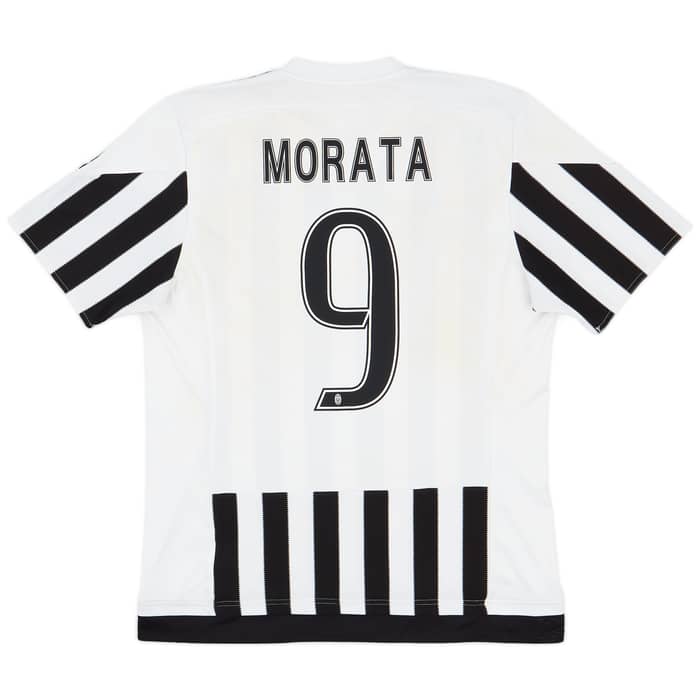2015-16 Juventus Home Shirt Morata #9 - 7/10 - (L)