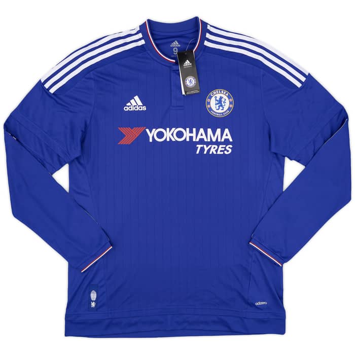 2015-16 Chelsea Player Issue Home L/S Shirt Fabregas #4 (L/XL)