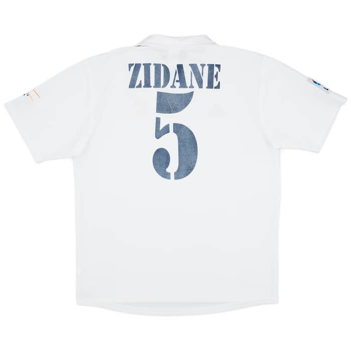 2002-03 Real Madrid Centenary Home Shirt Zidane #5 - 4/10 - (L)