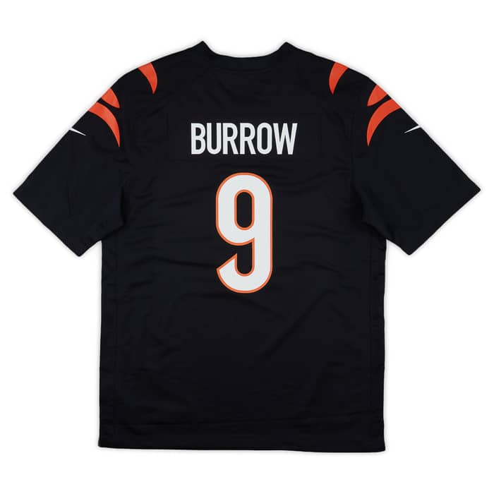 2021-23 Cincinnati Bengals Burrow #9 Nike Game Jersey (Home) L